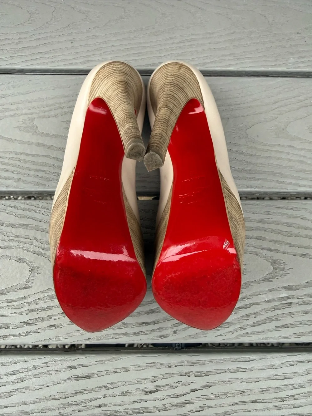 Louboutin Platform Peep Toe Pumps